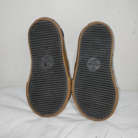 Victoria Nylon Deportivo Low Top Round Toe Trainers Shoes Khaki Kids Size 23 - Picture 9 of 9